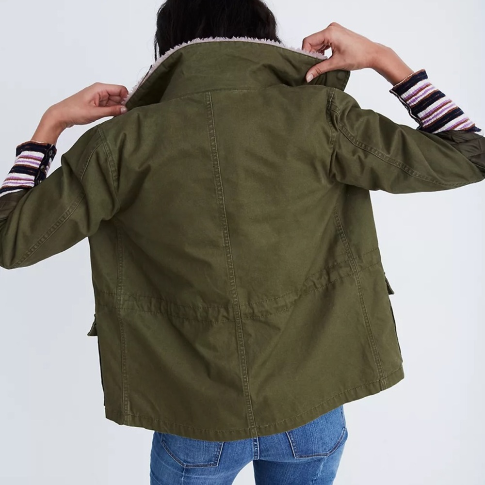 Madewell Sherpa Trimmed Surplus Jacket - Picture 11 of 11